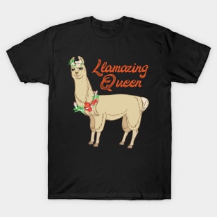 Llamazing Queen - Cute Llama T-Shirt